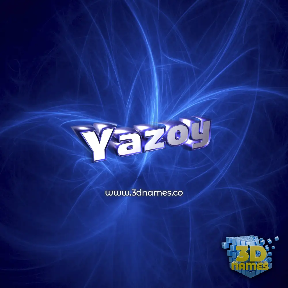 yazoy in Plasma style - 3D name wallpaper yazoy in Plasma style - 3D name wallpaper