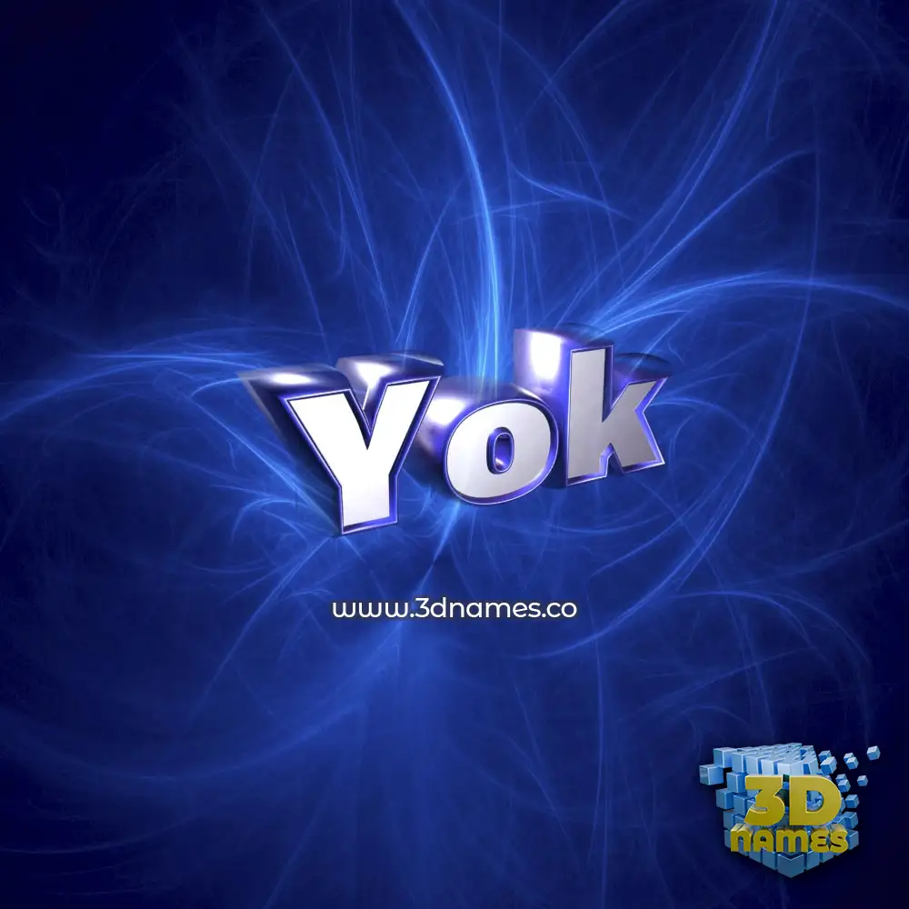yok in Plasma style - 3D name wallpaper yok in Plasma style - 3D name wallpaper