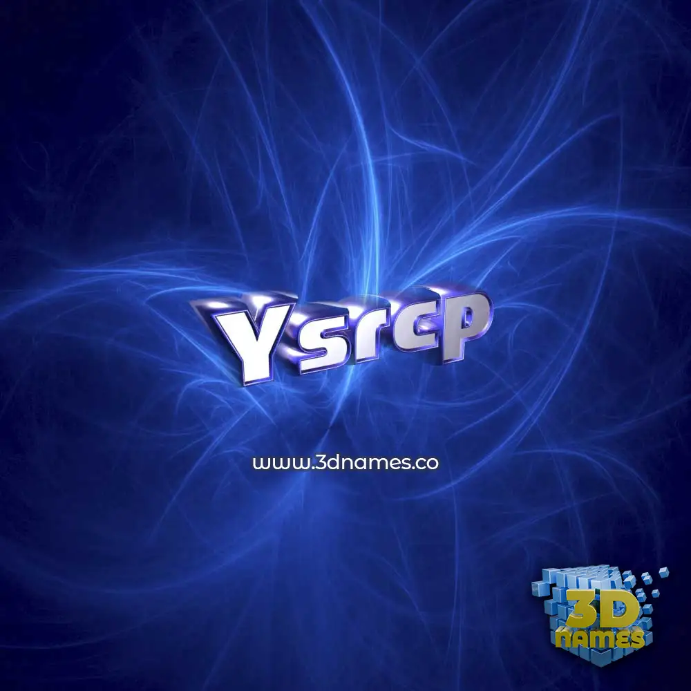 ysrcp in Plasma style - 3D name wallpaper