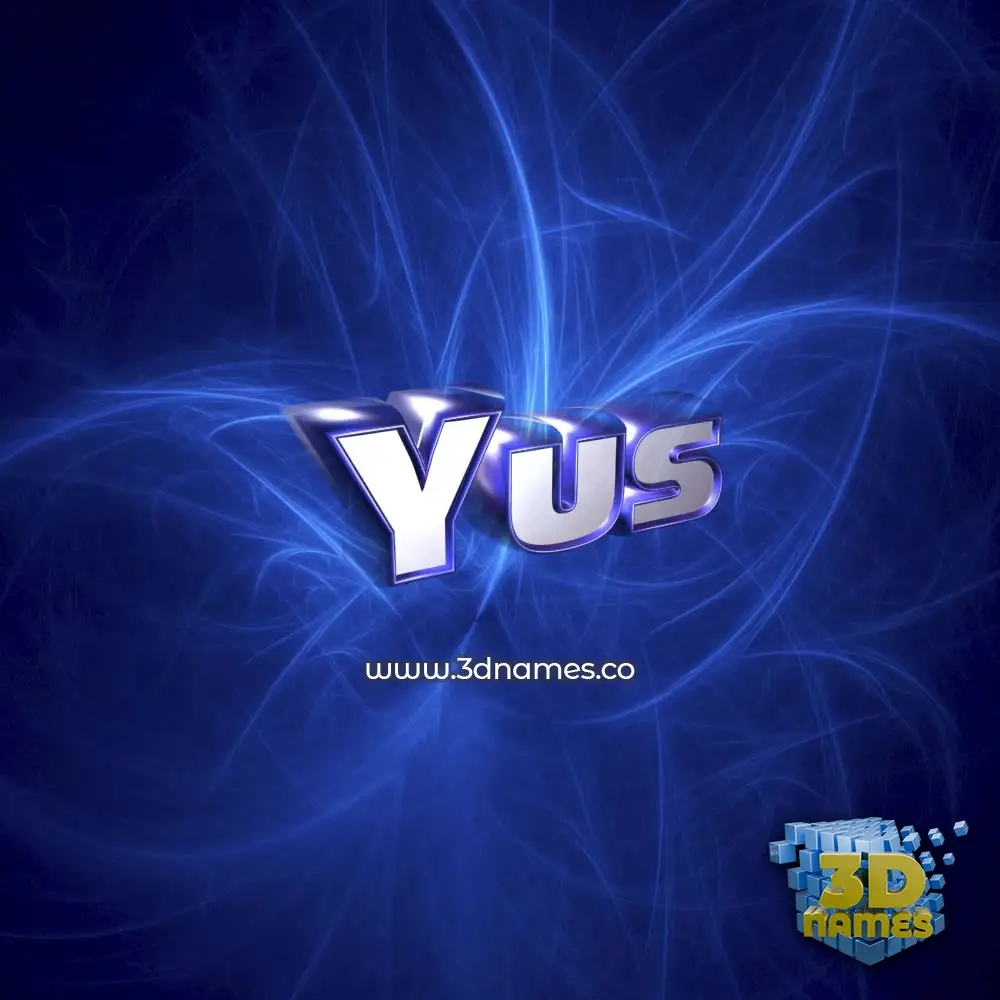 yus in Plasma style - 3D name wallpaper yus in Plasma style - 3D name wallpaper