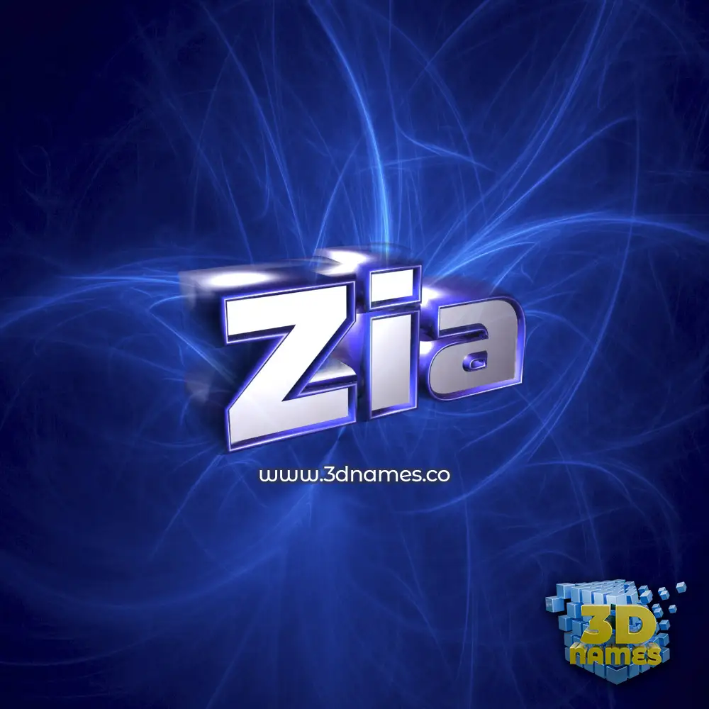 zia in Plasma style - 3D name wallpaper zia in Plasma style - 3D name wallpaper