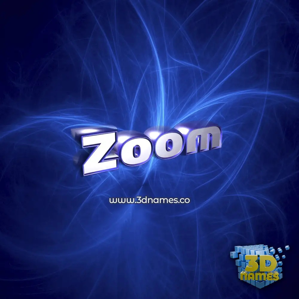 zoom in Plasma style - 3D name wallpaper