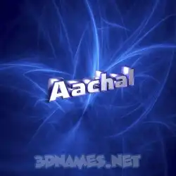 aachal in Plasma style - 3D name wallpaper