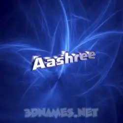 aashree in Plasma style - 3D name wallpaper