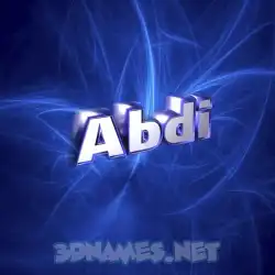 abdi in Plasma style - 3D name wallpaper
