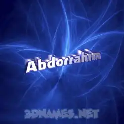 abdorrahim in Plasma style - 3D name wallpaper