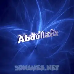 abdullaziz in Plasma style - 3D name wallpaper