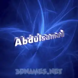 abdulsamad in Plasma style - 3D name wallpaper