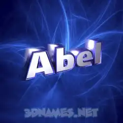 abel in Plasma style - 3D name wallpaper