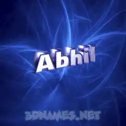 abhil in Plasma style - 3D name wallpaper