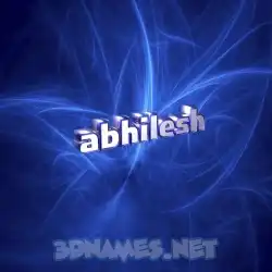 abhilesh in Plasma style - 3D name wallpaper