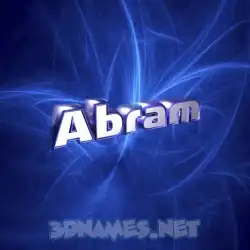abram in Plasma style - 3D name wallpaper