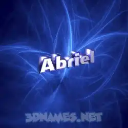 abriel in Plasma style - 3D name wallpaper