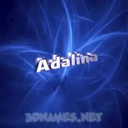 adalina in Plasma style - 3D name wallpaper