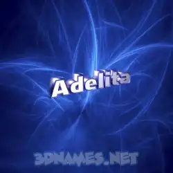 adelita in Plasma style - 3D name wallpaper