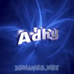adhy in Plasma style - 3D name wallpaper