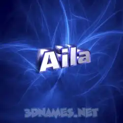 aila in Plasma style - 3D name wallpaper