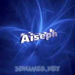 aiseph in Plasma style - 3D name wallpaper