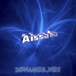 aissata in Plasma style - 3D name wallpaper