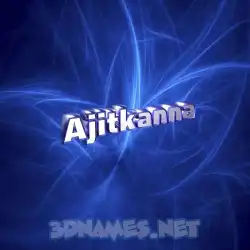 ajitkanna in Plasma style - 3D name wallpaper