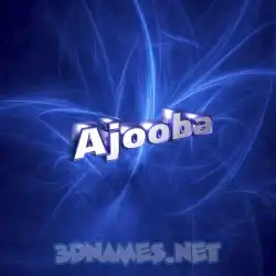 ajooba in Plasma style - 3D name wallpaper