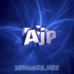 ajp in Plasma style - 3D name wallpaper