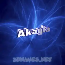 akayla in Plasma style - 3D name wallpaper
