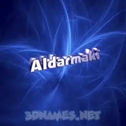 aldarmaki in Plasma style - 3D name wallpaper