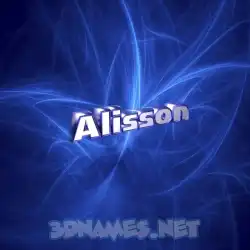 alisson in Plasma style - 3D name wallpaper
