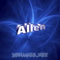 allen in Plasma style - 3D name wallpaper