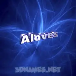 aloves in Plasma style - 3D name wallpaper