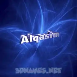 alqasim in Plasma style - 3D name wallpaper