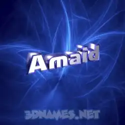 amaid in Plasma style - 3D name wallpaper