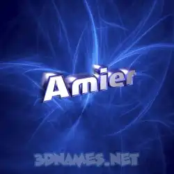 amier in Plasma style - 3D name wallpaper