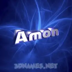 amon in Plasma style - 3D name wallpaper
