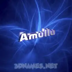 amullu in Plasma style - 3D name wallpaper