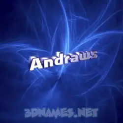 andraws in Plasma style - 3D name wallpaper