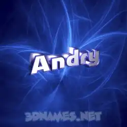 andry in Plasma style - 3D name wallpaper