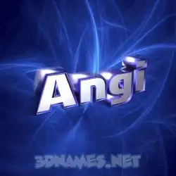 angi in Plasma style - 3D name wallpaper