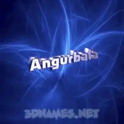 angurbala in Plasma style - 3D name wallpaper