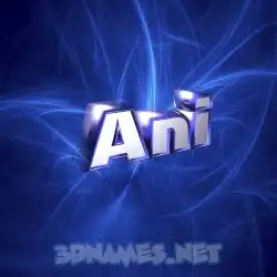 ani in Plasma style - 3D name wallpaper