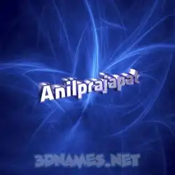 anilprajapat in Plasma style - 3D name wallpaper