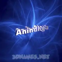 anindhya in Plasma style - 3D name wallpaper
