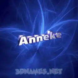 anneke in Plasma style - 3D name wallpaper