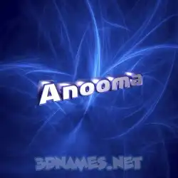 anooma in Plasma style - 3D name wallpaper
