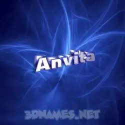 anvita in Plasma style - 3D name wallpaper