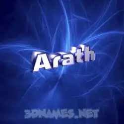 arath in Plasma style - 3D name wallpaper