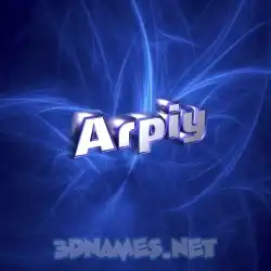 arpiy in Plasma style - 3D name wallpaper