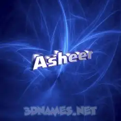 asheer in Plasma style - 3D name wallpaper