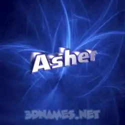 asher in Plasma style - 3D name wallpaper